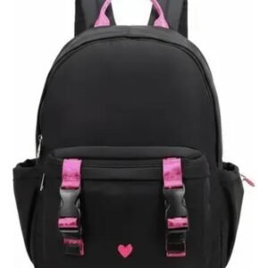 Mochila impermeable detalle fucsia Trendy